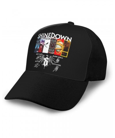 Shinedowns Adjustable Adult Baseball Cap with Curved Brim for Men and Women for Running and Hiking Black $10.59 Baseball Caps