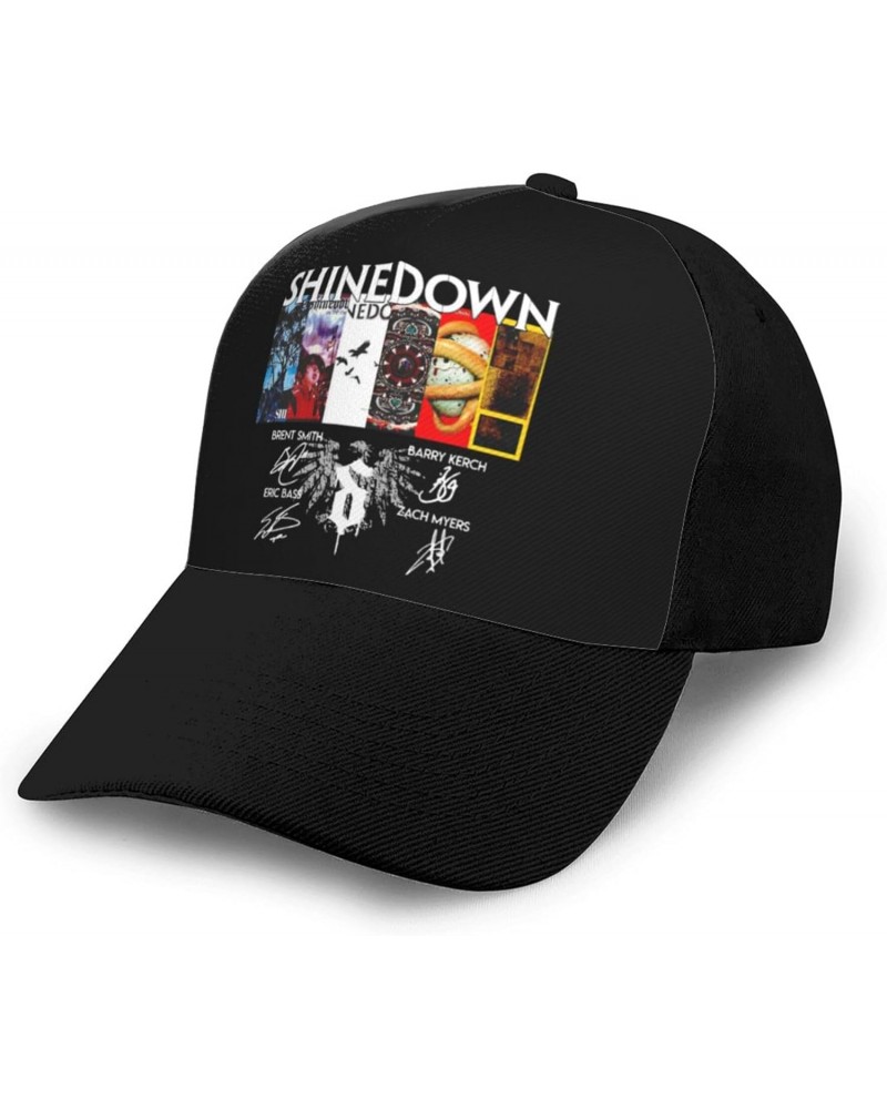 Shinedowns Adjustable Adult Baseball Cap with Curved Brim for Men and Women for Running and Hiking Black $10.59 Baseball Caps