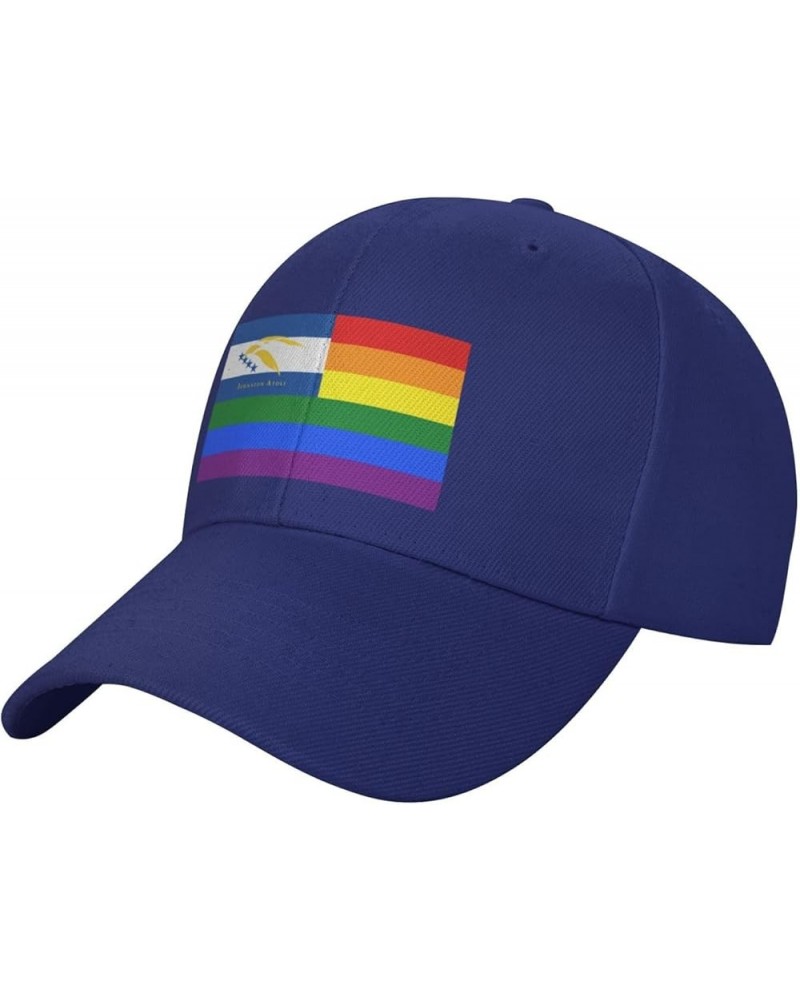 Adjustable Pride Rainbow LGBT Flag of Johnston Atoll Local Baseball Cap Women Men Hat Truck Driver Baseball Caps Sun Hats Blu...