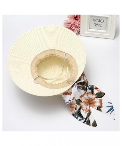 Summer Hat for Women Beach Hats Sun Visor Hats Wide Brim UV Protection Boho Sun Hats Packable Foldable Travel Hat D $7.79 Sun...