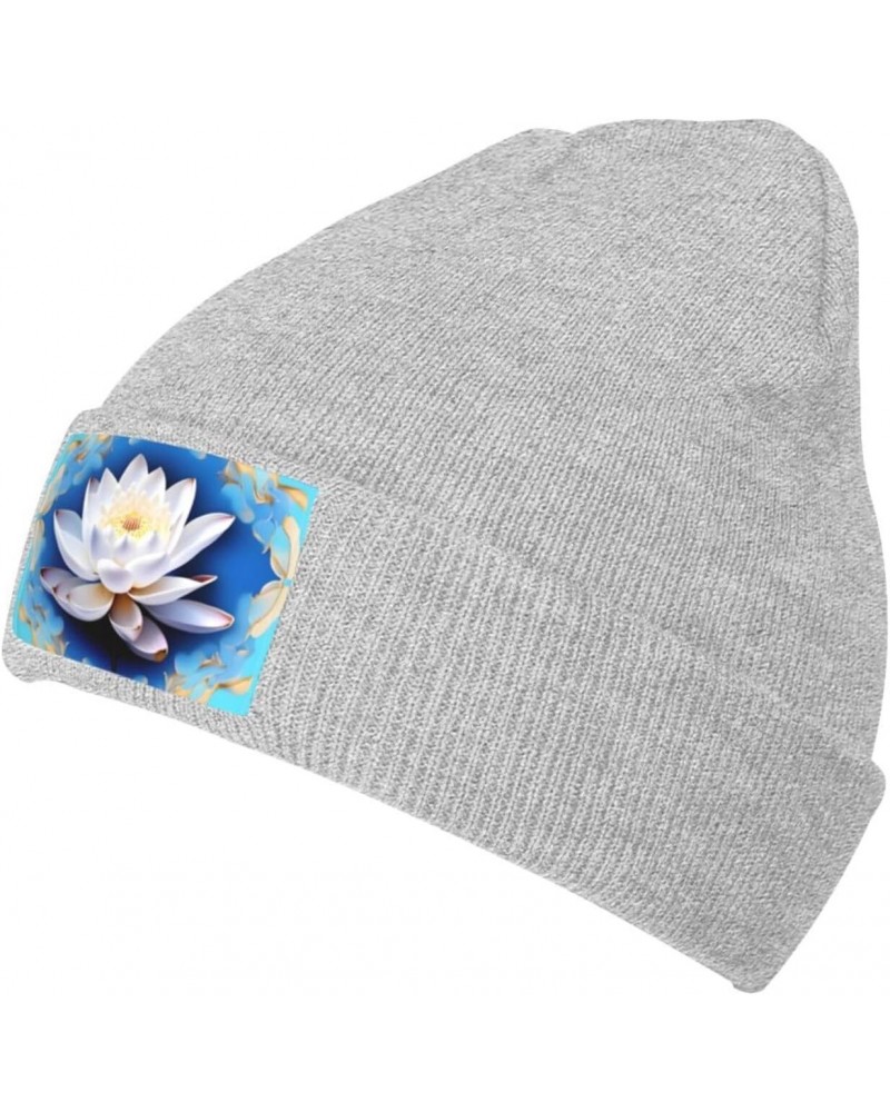 Asian Lotuâ€™s Flowers Warm Knitted Hat, Neutral, Fashionable, Soft, Lightweight, Printed Fisherman Hat. $10.63 Skullies & Be...