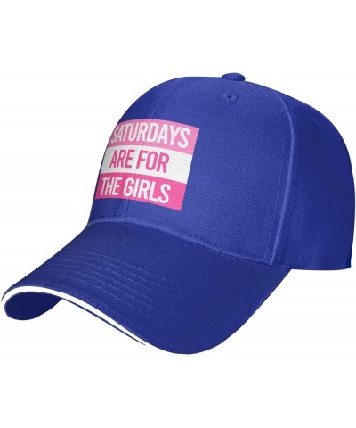 Saturdays-are for The Girls Gray Cowboy Hat Baseball Cap Golf Dad Hat for Men Women Baseball Hats Blue $10.29 Baseball Caps