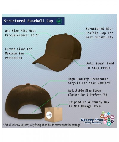 Custom Baseball Cap Model Fashion Acrylic Woman Dad Hats for Men and Women Brown Design Only $14.84 Baseball Caps