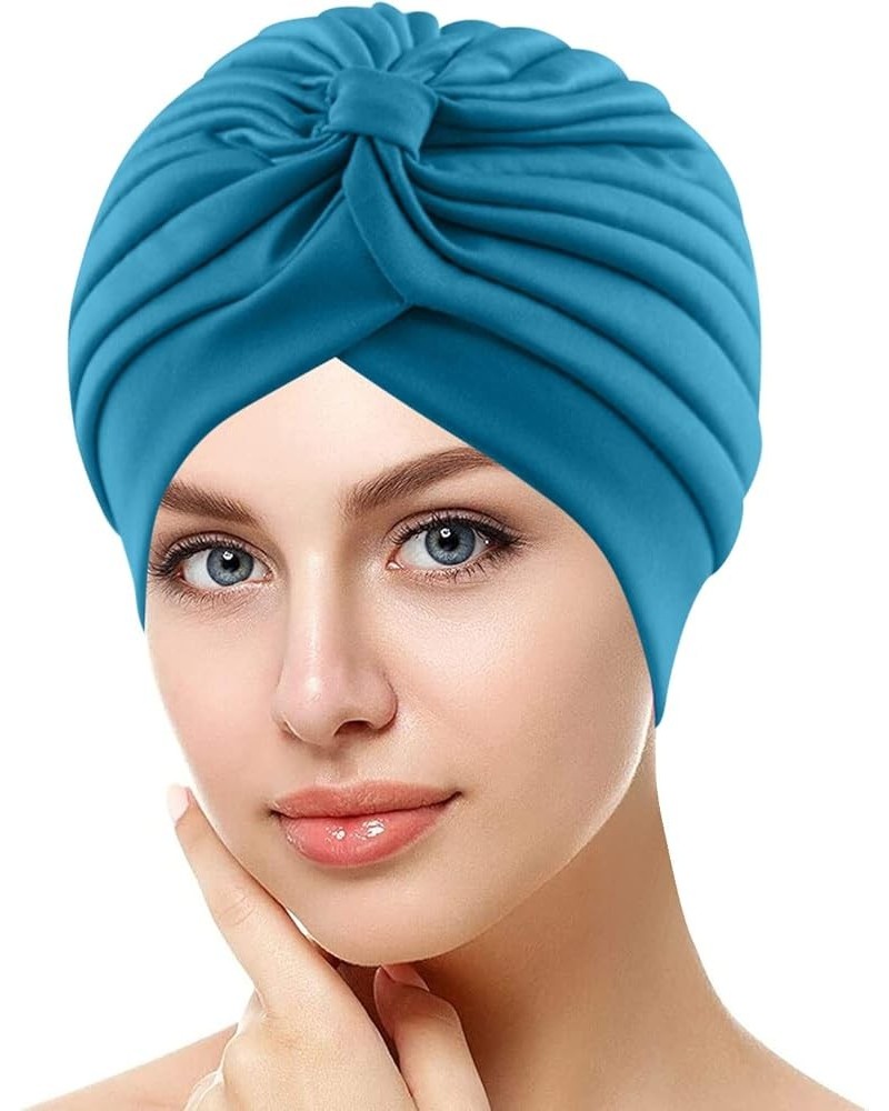 Ladies Fall Head Scarf Womens Large Elastic Solid Comfort Flat Hat Monochrome Fashion Headband Hat Womens Hat Bu2 One Size $7...