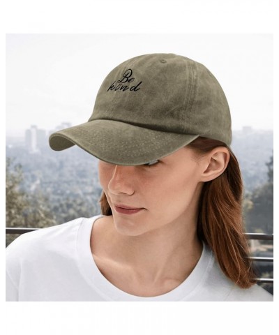 Mens Hats Inspirational Gym Cap for Women Hiking Caps Light Weight Spread Kindnesss Baseball Hat Women Pigment Khaki $8.24 Ba...