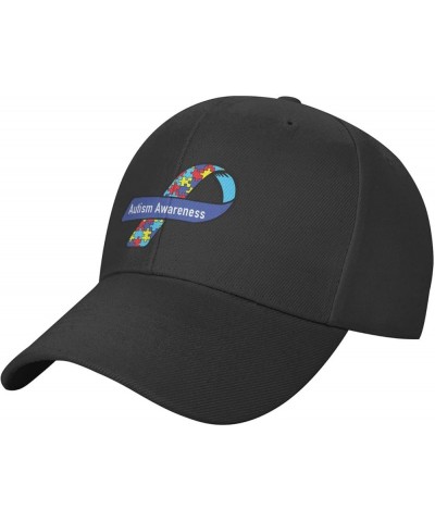 Autism Awareness Hat Funny Baseball Cap Adjustable Black Trucker Hat for Men Women Black $11.15 Baseball Caps