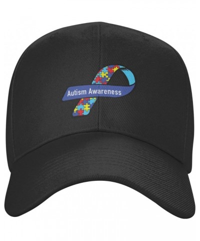 Autism Awareness Hat Funny Baseball Cap Adjustable Black Trucker Hat for Men Women Black $11.15 Baseball Caps