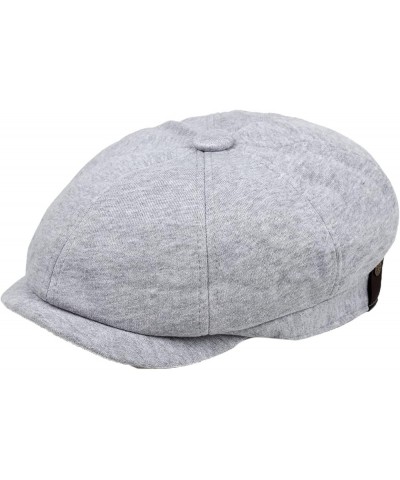 Men Cotton Beret Hats Elastic Solid Color Flat Newsboy Hats Summer Casual 8 Panels Sun Hat for Driving Travel Dark Grey $14.4...