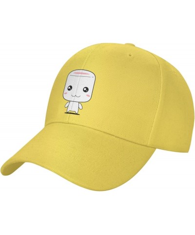 Cute Marshmallow Baseball Cap for Men Women Dad Hat Classic Adjustable Golf Hats Yellow $11.85 Baseball Caps