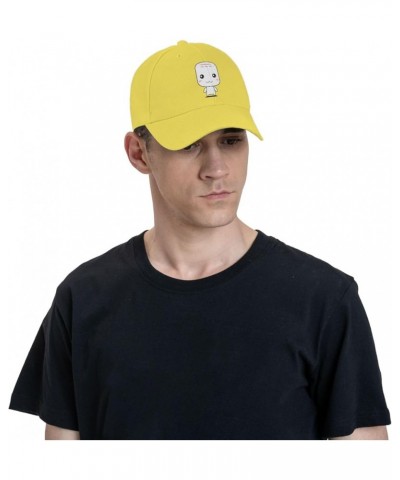 Cute Marshmallow Baseball Cap for Men Women Dad Hat Classic Adjustable Golf Hats Yellow $11.85 Baseball Caps