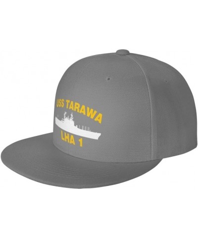 USS Tarawa LHA 1 Flag-Trucker Hats Denim Hats Cowboy Knit hat Baseball Caps Fisherman's hat Gray $15.54 Baseball Caps