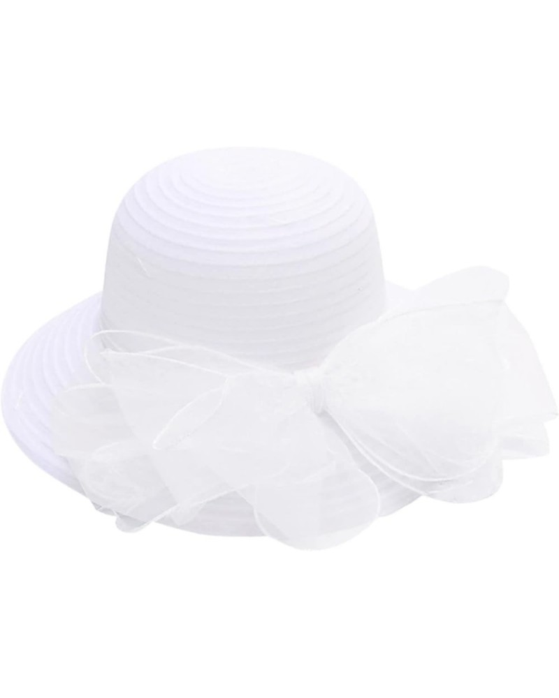 Women's Church Fascinator Bridal Tea Party Wedding Hat Baseball Cap Girls White-j $8.10 Baseball Caps