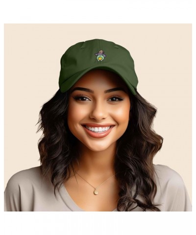 Sorcerer Frog Embroidered Cap Cotton Baseball Cute Cool Dad Hat Womens Olive $13.20 Baseball Caps