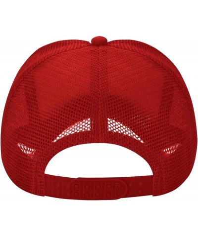 Stevens Institute of Technology Trucker Hats for Both Men and Women - Mesh Baseball Snapback Hats Red $9.03 Baseball Caps