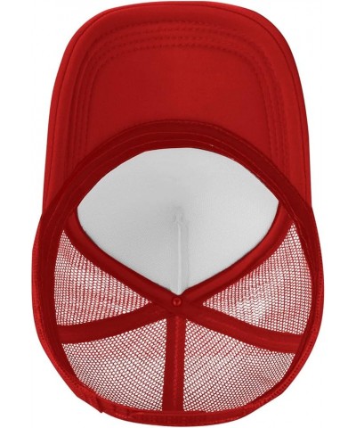 Stevens Institute of Technology Trucker Hats for Both Men and Women - Mesh Baseball Snapback Hats Red $9.03 Baseball Caps