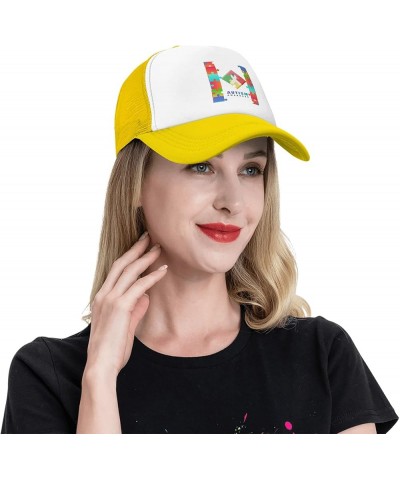 Autism Awareness Baseball Cap Trucker Hats Sports Fan Caps Adjustable Size for Men Women Activities All Seasons Yellow $9.71 ...