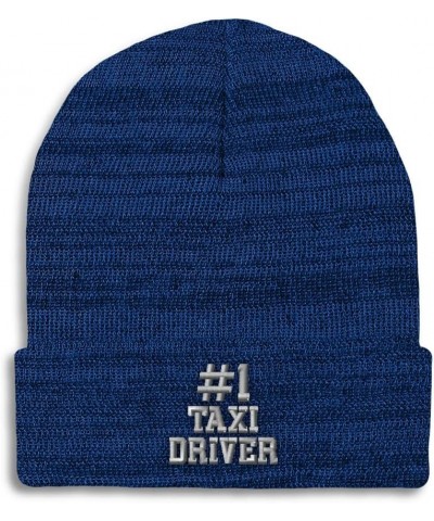 Beanies for Men Number 1 Taxi Driver Embroidery Others Taxi Winter Hats for Women Acrylic Skull Cap 1 Size Heather Royal Blue...