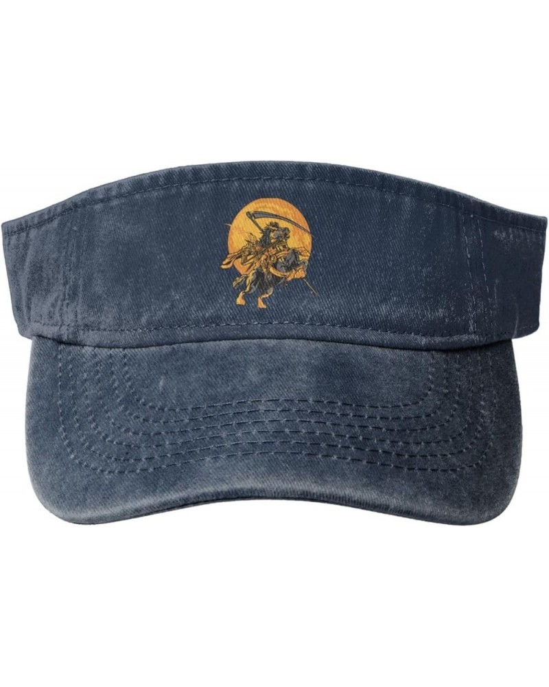 Handsome Pumpkin Riding a Horse Sun Visor Hats for Women Men Sun Hat Cotton Golf Hat Vintage Baseball Cap Navy Blue $13.05 Vi...