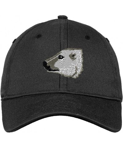 Soft Baseball Cap Polar Bear B Embroidery Wild Animals Bears Embroidery Cotton Dad Hats for Men & Women Dark Denim Design Onl...