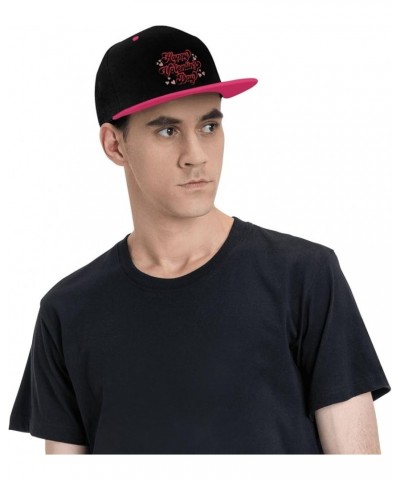 Valentine Day Snapback Hat for Men Women Baseball Cap Trucker Flat Bill Hats Dad Caps Pink $14.30 Baseball Caps