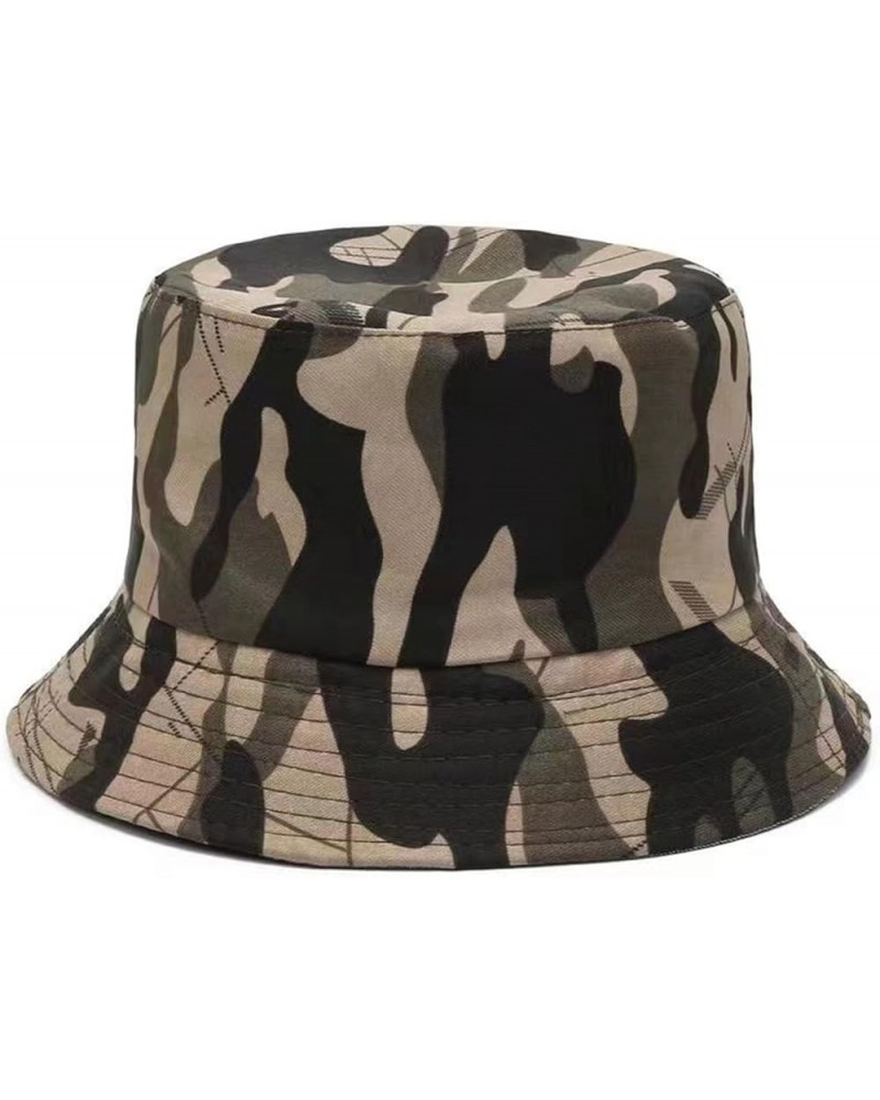 Unisex Fashion Bucket Hat Summer Fisherman Cap Buckets Festival Hat Men's Bucket Hat D $6.14 Bucket Hats