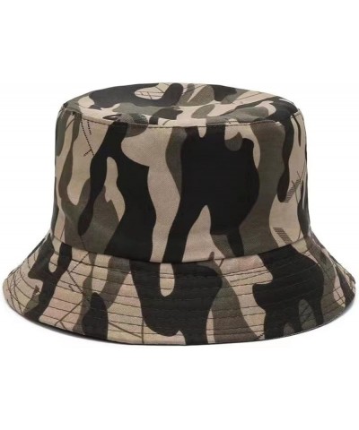 Unisex Fashion Bucket Hat Summer Fisherman Cap Buckets Festival Hat Men's Bucket Hat D $6.14 Bucket Hats