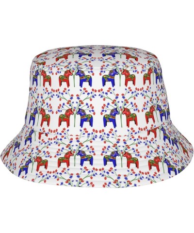 Travel Bucket Hats Wide Brim Sun Cap Boonie Cap Trucker Hat for Sports Camping Pattern 2328 $14.39 Sun Hats