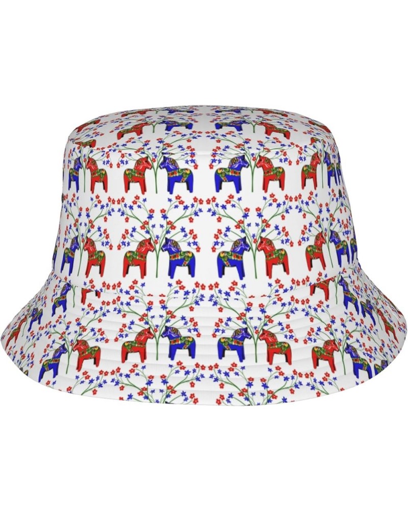 Travel Bucket Hats Wide Brim Sun Cap Boonie Cap Trucker Hat for Sports Camping Pattern 2328 $14.39 Sun Hats