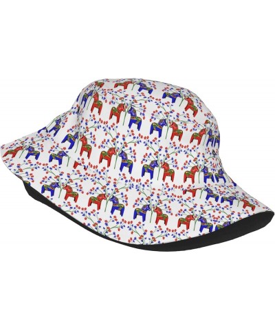 Travel Bucket Hats Wide Brim Sun Cap Boonie Cap Trucker Hat for Sports Camping Pattern 2328 $14.39 Sun Hats