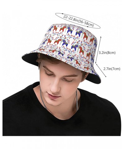 Travel Bucket Hats Wide Brim Sun Cap Boonie Cap Trucker Hat for Sports Camping Pattern 2328 $14.39 Sun Hats