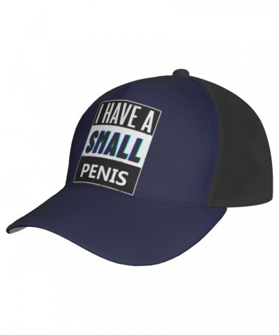 I Have A Tiny-Penis Cap Tucker Hat Adjustable Baseball Caps Black $15.98 Baseball Caps