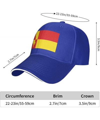 Westerbork vlag Sandwich Hat Adjustable Baseball Cap Black Blue $13.24 Baseball Caps