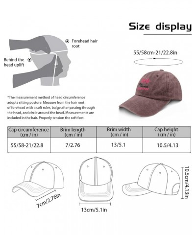 Hats for Men Ash-Wednesday Sport Hat for Women's Low Profile Caps Breathable New orleanss New me Cool Cap Wine Red $8.09 Visors