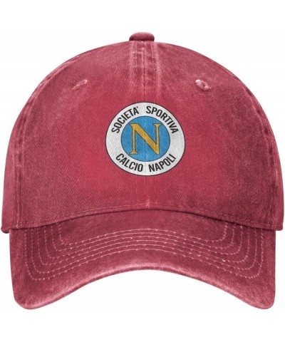 Stemma Napoli Calcio 2017 Adult Adjustable Classic Washed Casquette Cap Hat Baseball Cap for Man Woman Red $15.59 Baseball Caps