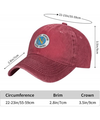 Stemma Napoli Calcio 2017 Adult Adjustable Classic Washed Casquette Cap Hat Baseball Cap for Man Woman Red $15.59 Baseball Caps