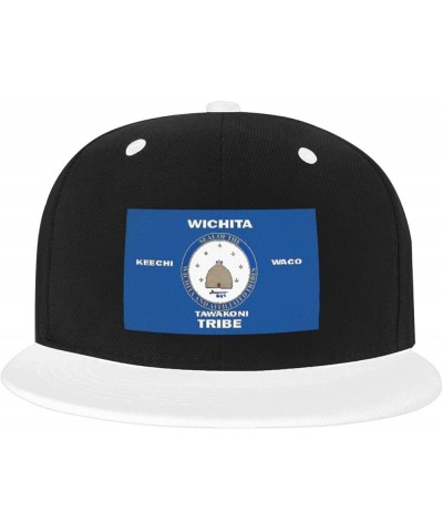 Bandera Wichita Baseball Cap for Men Women Snapback Hat Adjustable Flat Bill Hats White $12.11 Baseball Caps