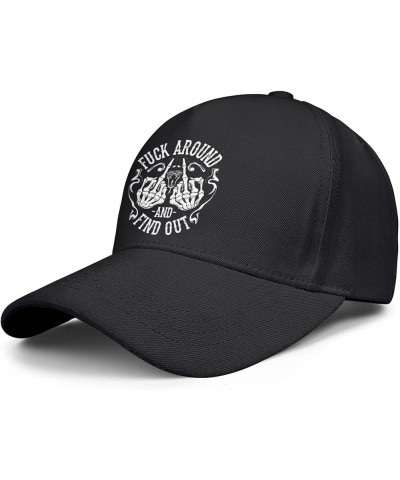 Fuck Around and Find Out Hat Fuck Around and Find Out Cap Mesh Baseball Cap Golf Hat Funny Black-35 $13.19 Baseball Caps