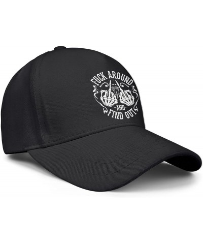 Fuck Around and Find Out Hat Fuck Around and Find Out Cap Mesh Baseball Cap Golf Hat Funny Black-35 $13.19 Baseball Caps