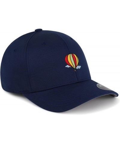 Flexfit Hot Air Ballon Embroidered Baseball Cap Travel Sky Navy $14.99 Baseball Caps