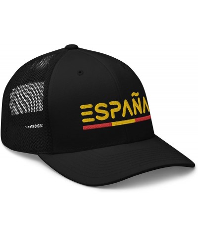 Minimal Spain Flag Trucker Hat Mesh España Trucker Cap Black $18.14 Baseball Caps