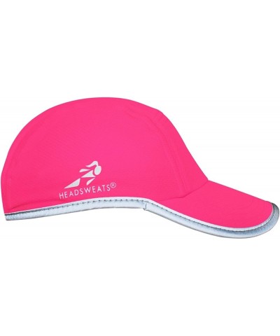 Women's Performance Reflective Race Hat Baseball Cap for Running and Outdoor Lifestyle Neon Pink $14.49 Baseball Caps