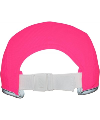 Women's Performance Reflective Race Hat Baseball Cap for Running and Outdoor Lifestyle Neon Pink $14.49 Baseball Caps