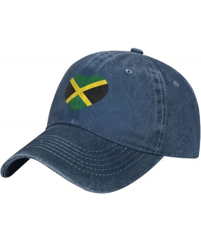 Jamaica of Jamaican Flag Hat Washed Denimm Baseball Cap Adjustable Black Dad,Trucker Hats Gift for Men Women Navy Blue $11.57...