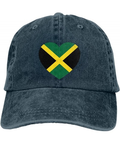 Jamaica of Jamaican Flag Hat Washed Denimm Baseball Cap Adjustable Black Dad,Trucker Hats Gift for Men Women Navy Blue $11.57...