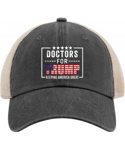 Trump Hats Doctors for Trump Hat for Women Men AllBlack Outdoor Hats Cowgirl Hats Sun Hat Sun Hat Fishing Allblack $12.41 Cow...