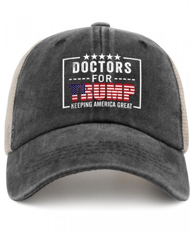 Trump Hats Doctors for Trump Hat for Women Men AllBlack Outdoor Hats Cowgirl Hats Sun Hat Sun Hat Fishing Allblack $12.41 Cow...