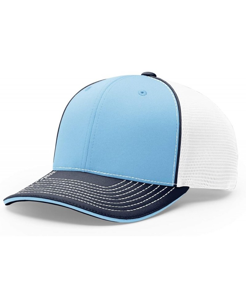 Richardson Unisex 172 Trucker Pulse Sportmesh R-Flex Baseball Cap White/Col. Blue/Navy $10.54 Baseball Caps