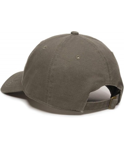 Middle Finger Dad Baseball Cap Embroidered Cotton Adjustable Dad Hat Olive $12.25 Baseball Caps