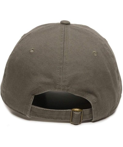 Middle Finger Dad Baseball Cap Embroidered Cotton Adjustable Dad Hat Olive $12.25 Baseball Caps