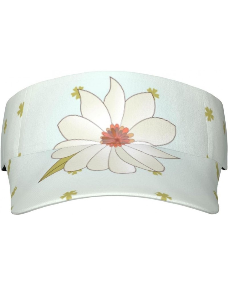 Camellia in Bloom Adult Sunscreen Visor Cap,Fashion Empty Top Design,Non-Distracting Hairstyle,Not Stuffy,Adjustable Size at ...